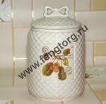 Банка для сыпучих продуктов"Черешня" 550мл, 15*9см, в инд.коробке 05-0008 B