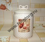 Банка для сыпучих продуктов "Тигровая Лилия"550мл,15*9см,в инд.коробке 05-0008 A
