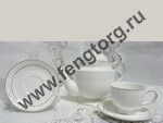 Чайный набор 13 пр."Ампир",чайник 1,2л.,чашка 220мл. C16-923